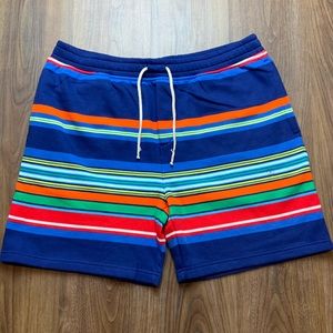 NEW Polo Ralph Lauren Voyager Multicolor Sweat Shorts